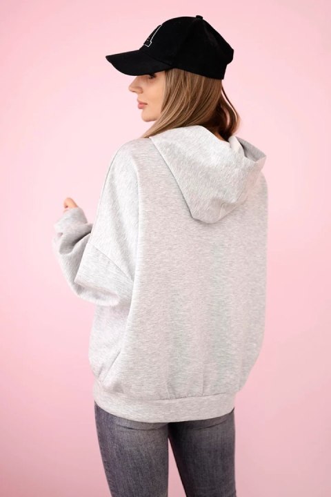 Bluza z kapturem masełko szara Bluza z kapturem masełko szara