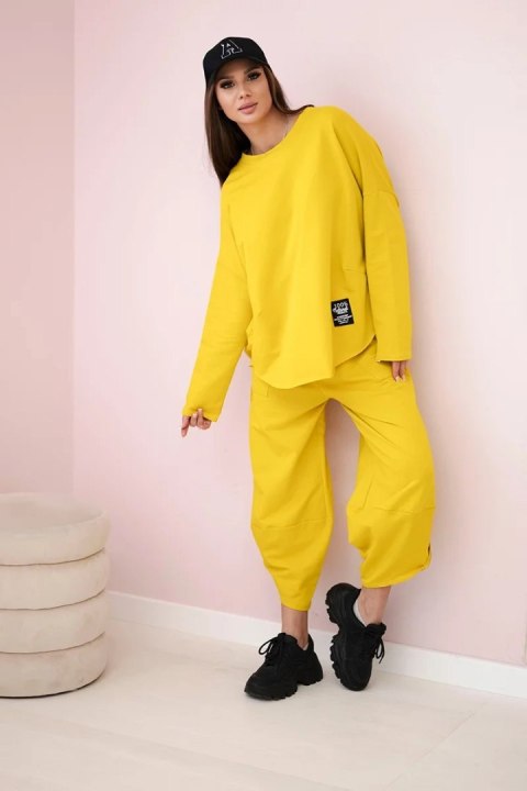 Komplet bawełniany bluza + spodnie kiwi Komplet bawełniany bluza + spodnie kiwi