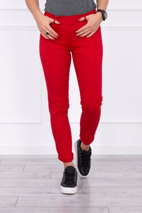Spodnie kolorowy jeans czerwone Spodnie kolorowy jeans czerwone