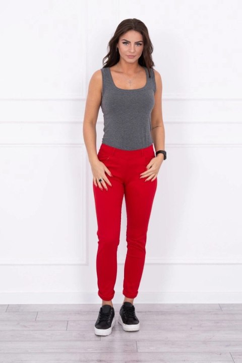 Spodnie kolorowy jeans czerwone Spodnie kolorowy jeans czerwone