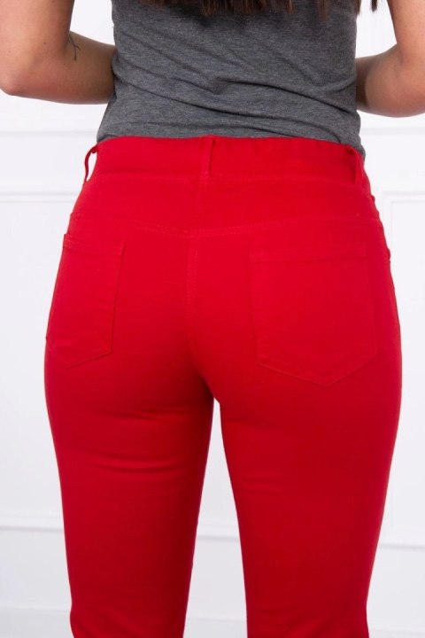 Spodnie kolorowy jeans czerwone Spodnie kolorowy jeans czerwone