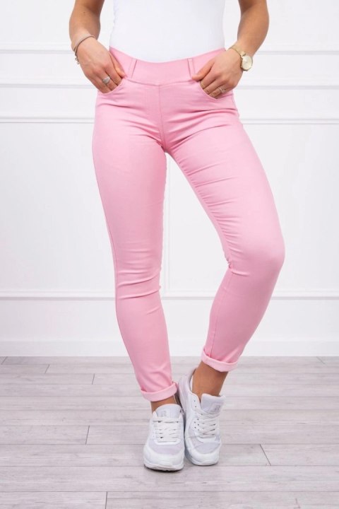 Spodnie kolorowy jeans jasno różowe Spodnie kolorowy jeans jasno różowe