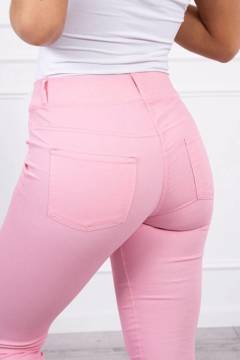 Spodnie kolorowy jeans jasno różowe Spodnie kolorowy jeans jasno różowe