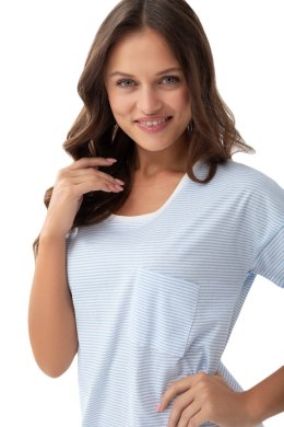 KOSZULA DAMSKA 206 KR XXL niebieski/prążki