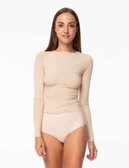 KOSZULKA SIMPLE LONGSLEEVE L nude