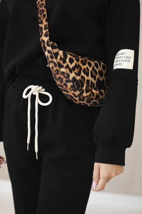 Komplet bluza + spodnie masełko czarny Komplet bluza + spodnie masełko czarny