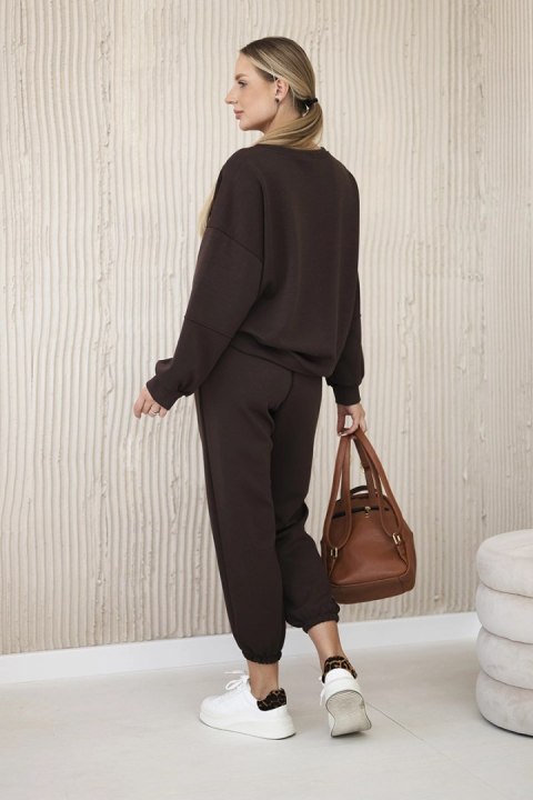 Komplet bluza + spodnie masełko brązowy Komplet bluza + spodnie masełko brązowy
