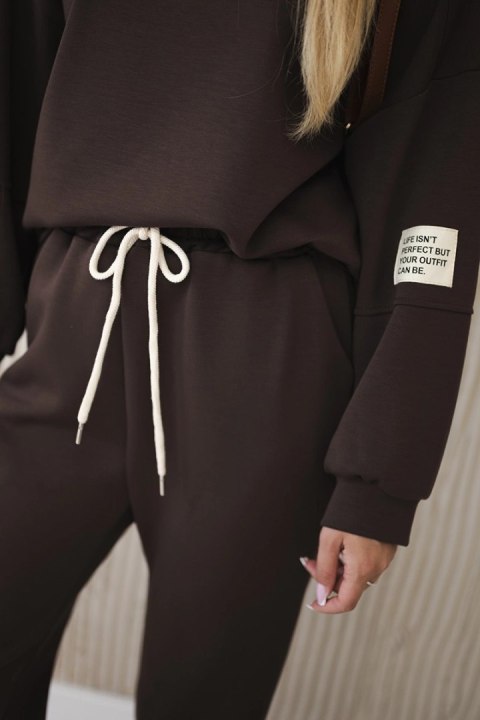 Komplet bluza + spodnie masełko brązowy Komplet bluza + spodnie masełko brązowy