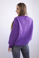 Bluza damska oversize z napisem Vanderbilt fioletowa