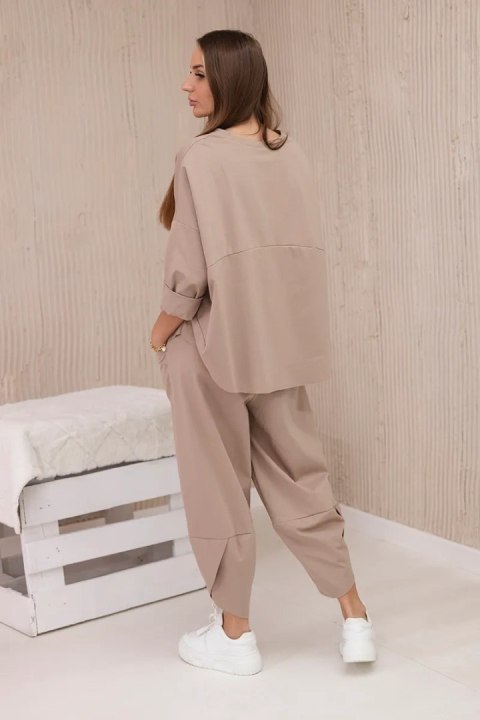 Komplet new punto bluza + spodnie camelowy Komplet new punto bluza + spodnie camelowy