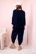 Komplet new punto bluza + spodnie granatowy