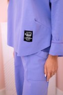 Komplet new punto bluza + spodnie jasny fioletowy