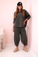 Komplet new punto bluza + spodnie khaki