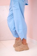 Komplet new punto bluza + spodnie niebieski