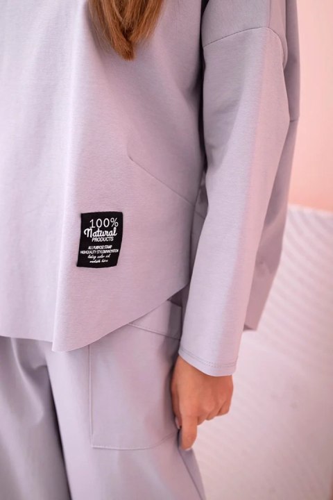 Komplet new punto bluza + spodnie szary Komplet new punto bluza + spodnie szary