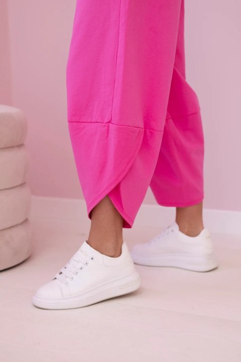 Komplet bawełniany bluza + spodnie różowy Komplet bawełniany bluza + spodnie różowy
