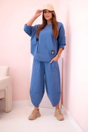 Komplet new punto bluza + spodnie jeansowy