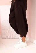 Komplet new punto bluza + spodnie brązowy